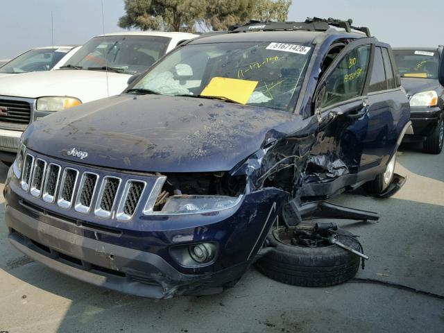 1C4NJCBAXGD763110 - 2016 JEEP COMPASS SP BLUE photo 2