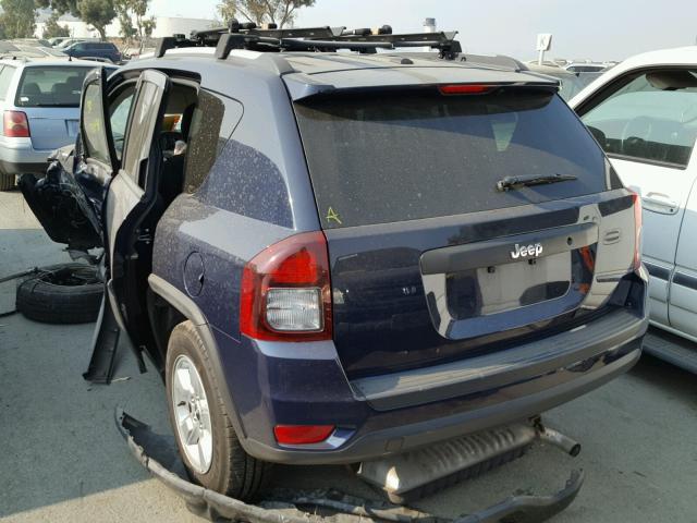 1C4NJCBAXGD763110 - 2016 JEEP COMPASS SP 蓝色 照片 3