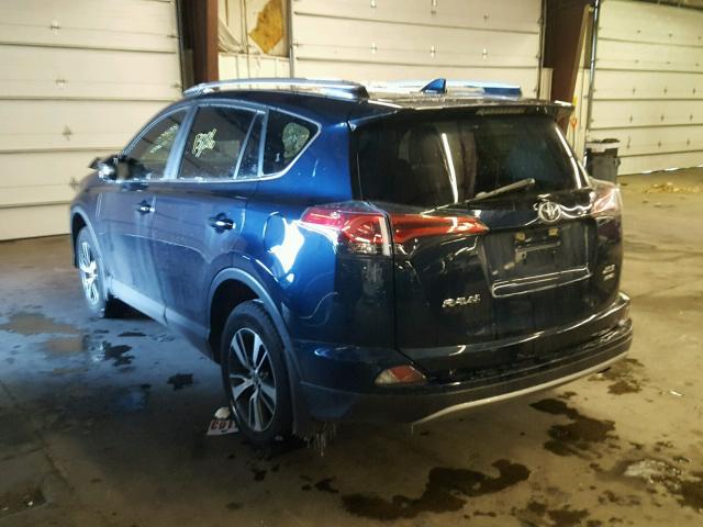 JTMRFREV8JJ181536 - 2018 TOYOTA RAV4 ADVEN BLUE photo 3