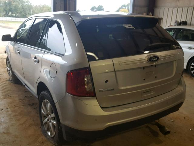 2FMDK3JC7DBE25429 - 2013 FORD EDGE SEL SILVER photo 3