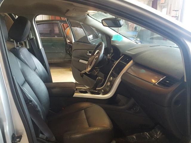 2FMDK3JC7DBE25429 - 2013 FORD EDGE SEL SILVER photo 5