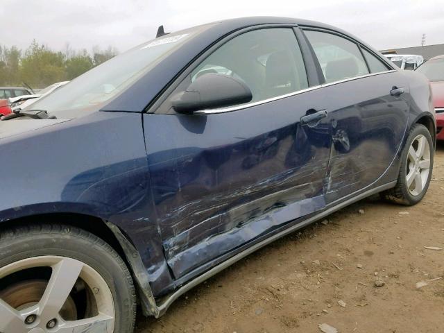 1G2ZH57N184125161 - 2008 PONTIAC G6 GT BLUE photo 9