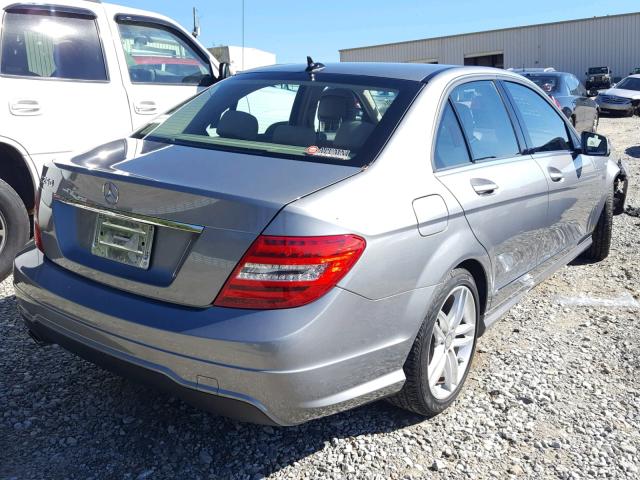 WDDGF4HB5DR296991 - 2013 MERCEDES-BENZ C 250 SILVER photo 4