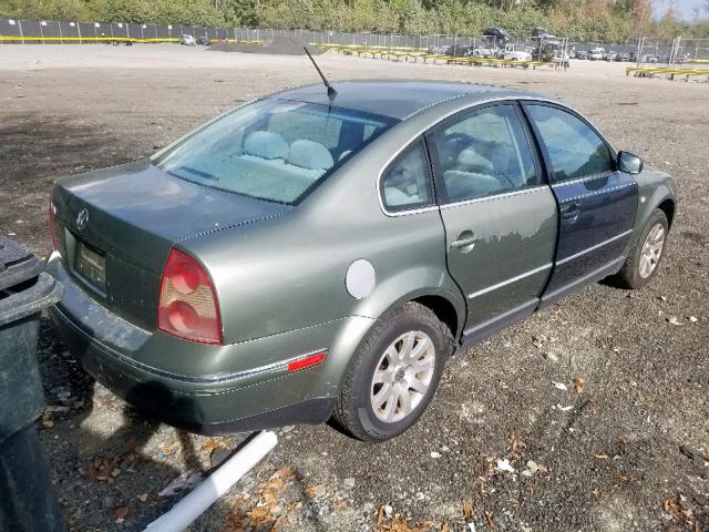 WVWPD63B43P260822 - 2003 VOLKSWAGEN PASSAT GLS GREEN photo 4