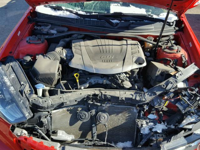 KMHHU6KJ6DU095531 - 2013 HYUNDAI GENESIS CO RED photo 7