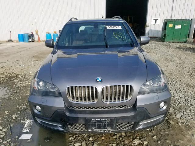 5UXFE8C50AL311279 - 2010 BMW X5 XDRIVE4 GRAY photo 9