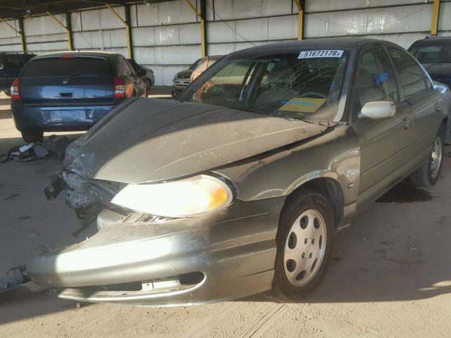 1MEFM6533XK637885 - 1999 MERCURY MYSTIQUE G GRAY photo 2