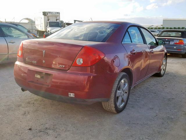 1G2ZH57N984293453 - 2008 PONTIAC G6 GT RED photo 4