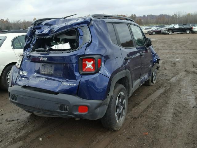 ZACCJBAB8HPG44695 - 2017 JEEP RENEGADE S BLUE photo 4