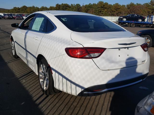 1C3CCCAB9GN162023 - 2016 CHRYSLER 200 LIMITE WHITE photo 3