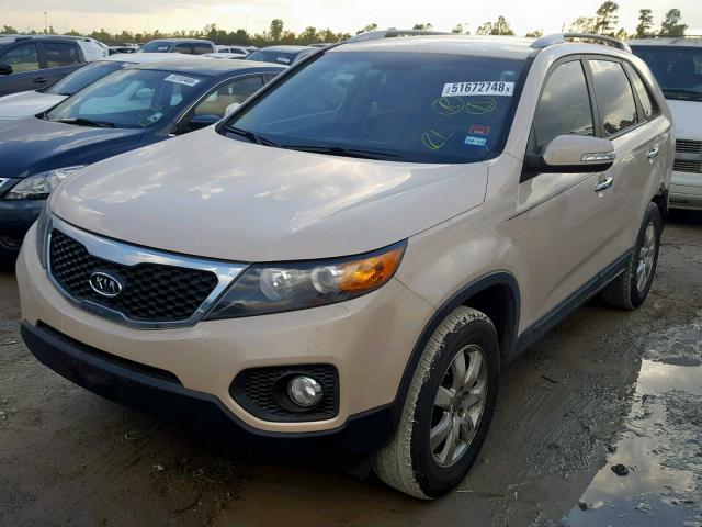 5XYKT4A13BG043498 - 2011 KIA SORENTO BA BEIGE photo 2