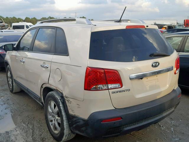 5XYKT4A13BG043498 - 2011 KIA SORENTO BA BEIGE photo 3