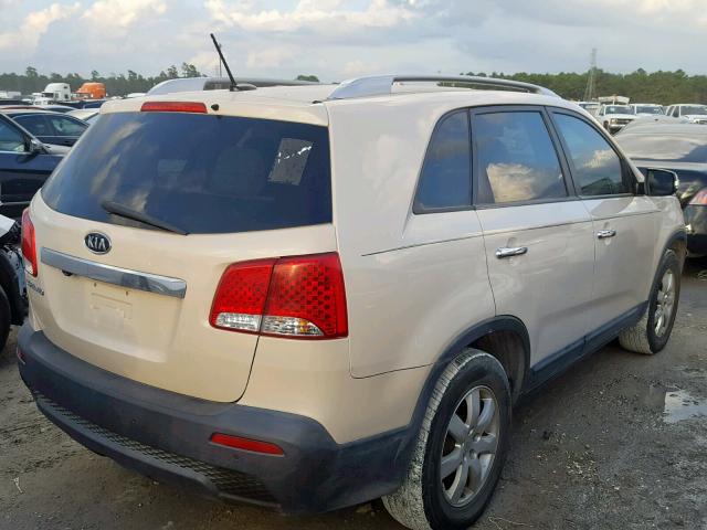 5XYKT4A13BG043498 - 2011 KIA SORENTO BA BEIGE photo 4