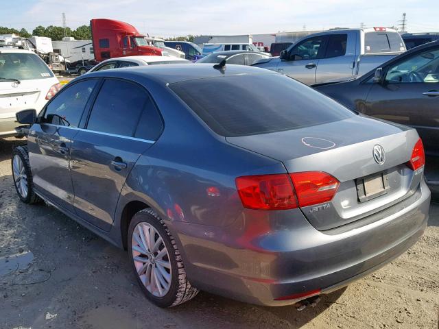 3VWLX7AJ4CM304858 - 2012 VOLKSWAGEN JETTA SEL GRAY photo 3