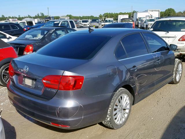 3VWLX7AJ4CM304858 - 2012 VOLKSWAGEN JETTA SEL GRAY photo 4