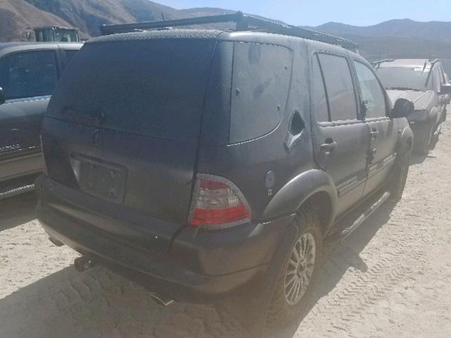 4JGAB74E21A227842 - 2001 MERCEDES-BENZ ML 55 BLACK photo 4