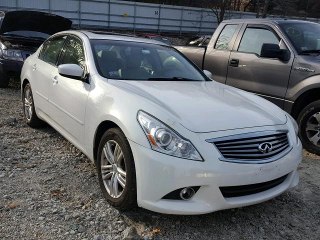 JN1CV6AR3CM971735 - 2012 INFINITI G37 WHITE photo 1