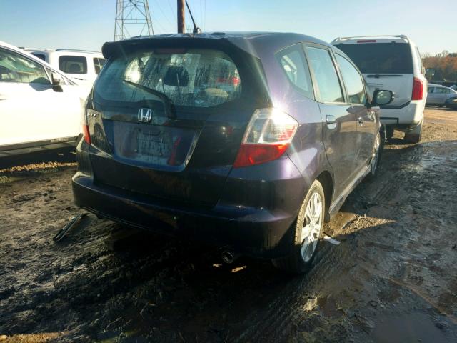 JHMGE88499S045850 - 2009 HONDA FIT SPORT PURPLE photo 4