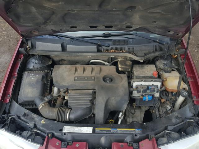 1G8AG52F15Z157435 - 2005 SATURN ION LEVEL RED photo 7