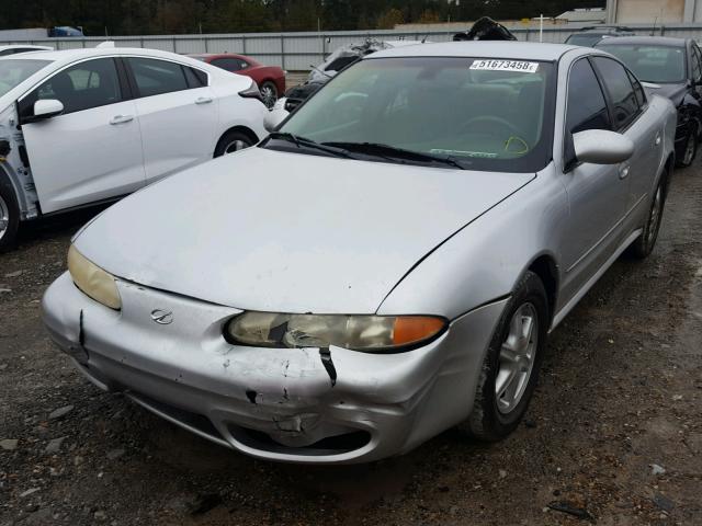 1G3NL52E92C203067 - 2002 OLDSMOBILE ALERO GL SILVER photo 2