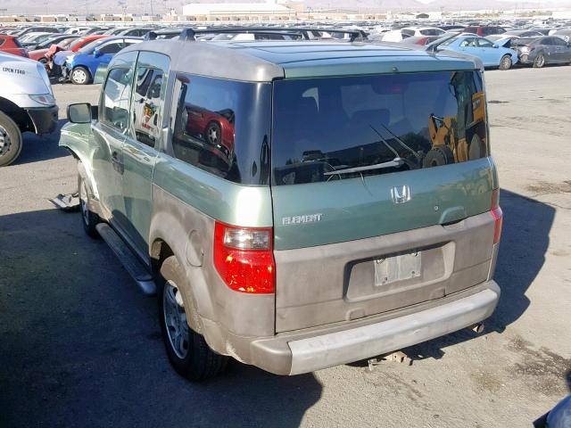 5J6YH28513L026837 - 2003 HONDA ELEMENT EX GREEN photo 3