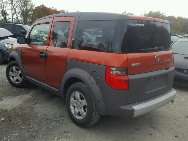 5J6YH28563L009046 - 2003 HONDA ELEMENT EX ORANGE photo 3