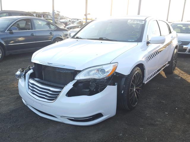 1C3CCBBB7CN170527 - 2012 CHRYSLER 200 TOURIN WHITE photo 2