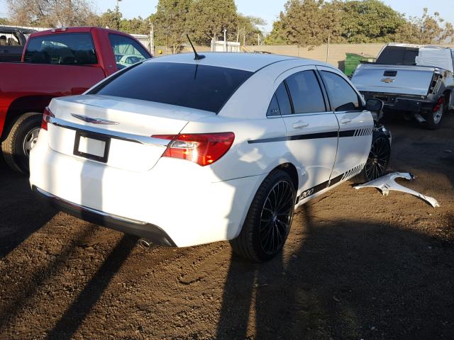 1C3CCBBB7CN170527 - 2012 CHRYSLER 200 TOURIN WHITE photo 4