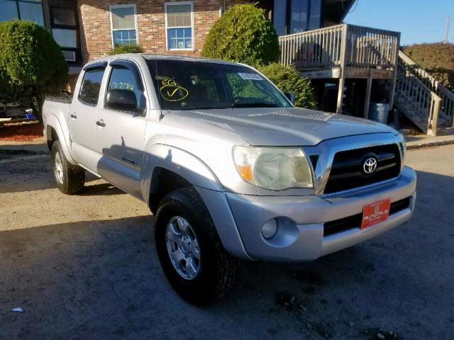 3TMJU62N25M007220 - 2005 TOYOTA TACOMA DOU SILVER photo 1