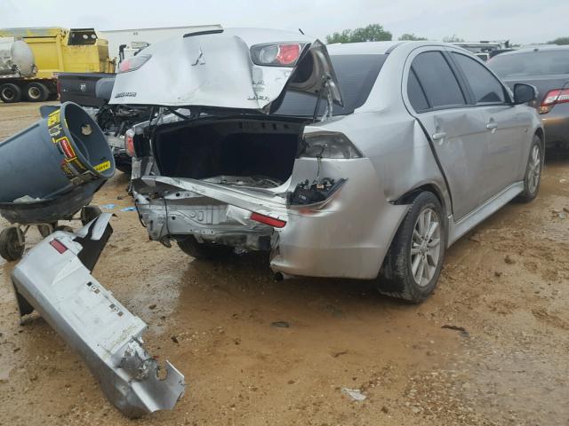 JA32U2FU9GU005508 - 2016 MITSUBISHI LANCER ES SILVER photo 4