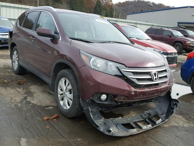 5J6RM4H71EL012789 - 2014 HONDA CR-V EXL BURGUNDY photo 1