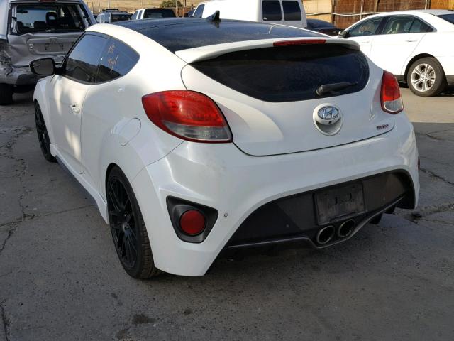 KMHTC6AE9EU190281 - 2014 HYUNDAI VELOSTER T WHITE photo 3