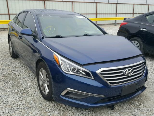 5NPE24AF1FH015662 - 2015 HYUNDAI SONATA SE BLUE photo 1