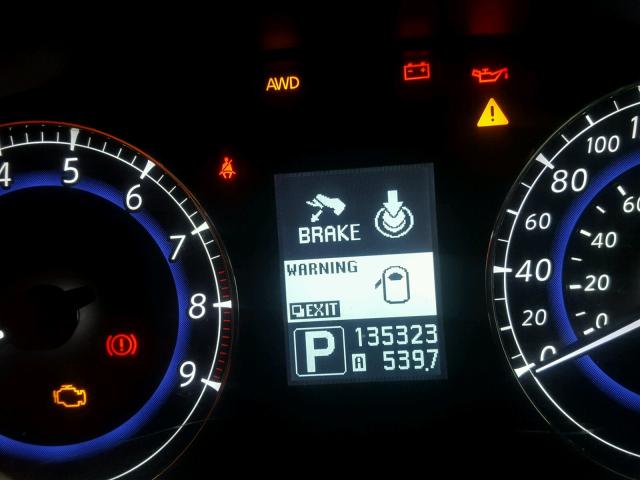 JN1AJ0HR3CM452240 - 2012 INFINITI EX35 BASE BLACK photo 8