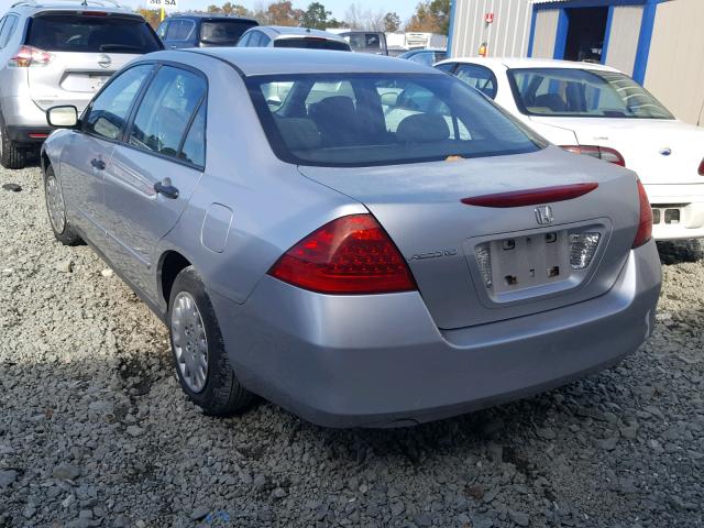 1HGCM56107A061093 - 2007 HONDA ACCORD VAL SILVER photo 3