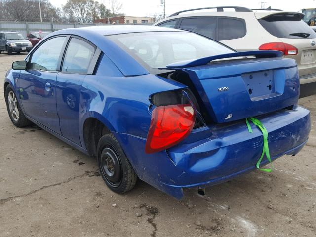 1G8AW12FX4Z196292 - 2004 SATURN ION LEVEL BLUE photo 3