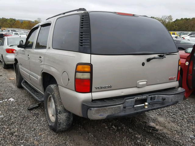 1GKEC13Z94R109205 - 2004 GMC YUKON BEIGE photo 3