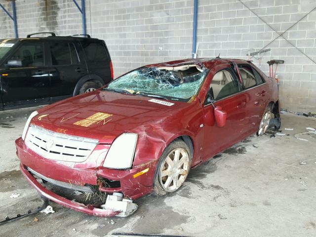 1G6DW677360215129 - 2006 CADILLAC STS BURGUNDY photo 2