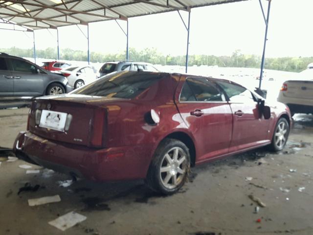 1G6DW677360215129 - 2006 CADILLAC STS BURGUNDY photo 4