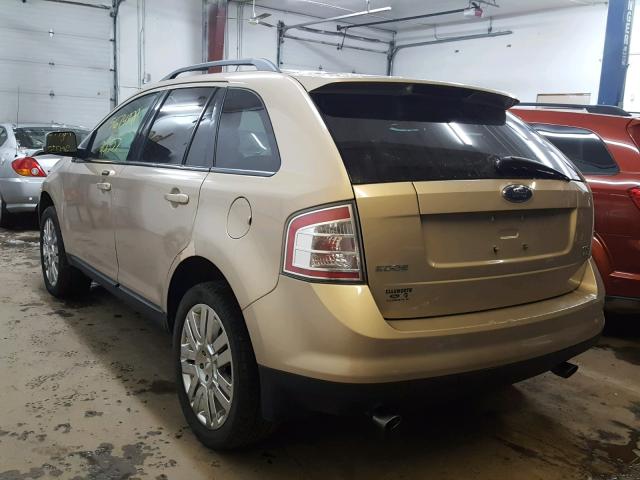 2FMDK48C37BA90315 - 2007 FORD EDGE SEL TAN photo 3