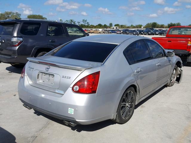 1N4BA41E37C843034 - 2007 NISSAN MAXIMA SE SILVER photo 4