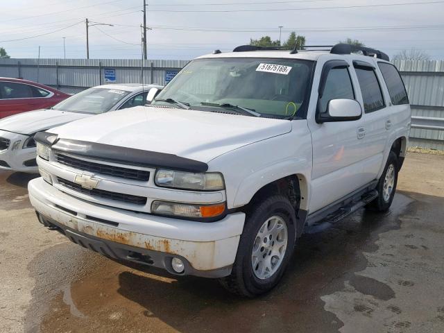 1GNEK13Z04R238536 - 2004 CHEVROLET TAHOE K150 WHITE photo 2