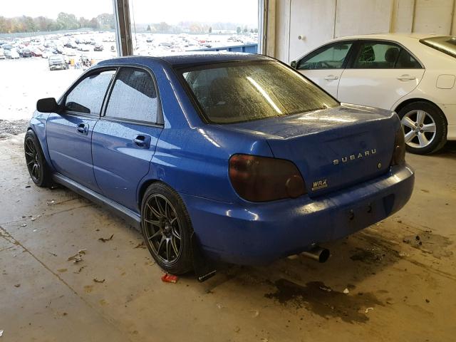 JF1GD29654G519957 - 2004 SUBARU IMPREZA WR BLUE photo 3