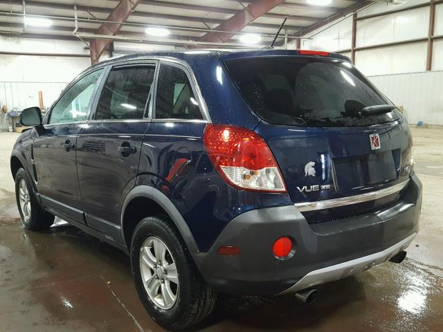 3GSDL43N98S504126 - 2008 SATURN VUE XE BLUE photo 3