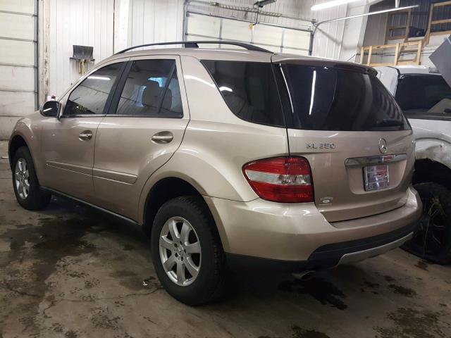 4JGBB86E97A179644 - 2007 MERCEDES-BENZ ML 350 TAN photo 3