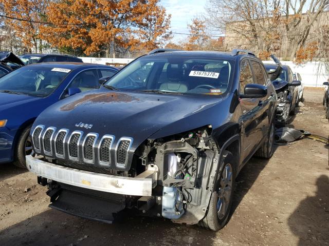 1C4PJMDS5EW282803 - 2014 JEEP CHEROKEE L BLACK photo 2