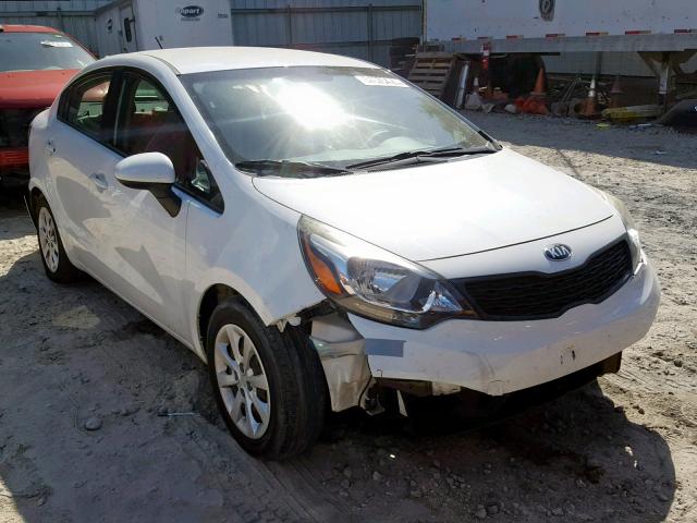 KNADM4A3XE6408528 - 2014 KIA RIO LX WHITE photo 1