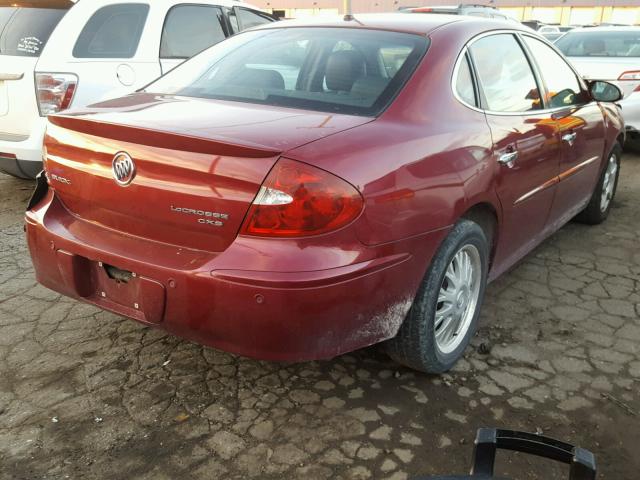 2G4WE567751239999 - 2005 BUICK LACROSSE C BURGUNDY photo 4