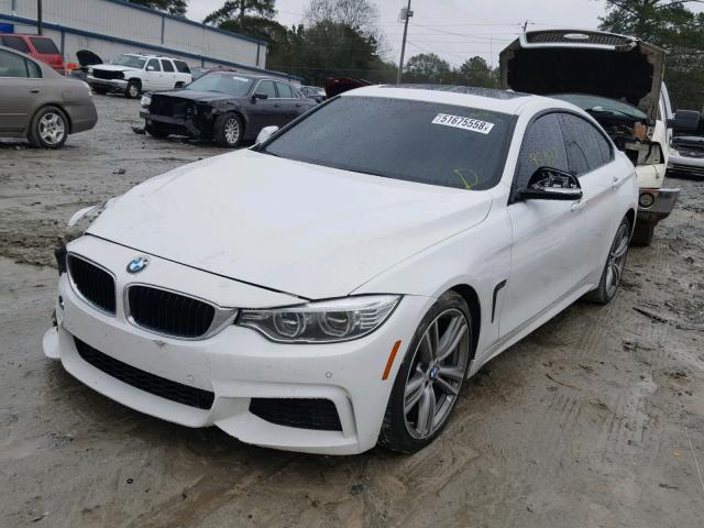 WBA4B1C55FD955223 - 2015 BMW 435 I WHITE photo 2