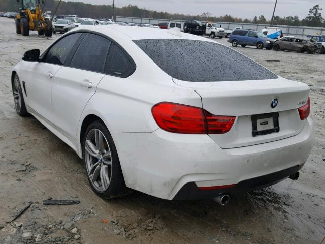 WBA4B1C55FD955223 - 2015 BMW 435 I WHITE photo 3